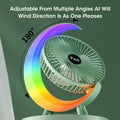 Multicolor Desk Fan with LED Lights